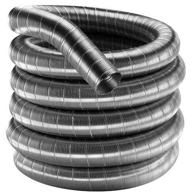 3" X 30' Stainless Steel Flex Pipe 3 Inch inside diameter by 30'. 3X30FD304 - Stove Parts 4 Less
