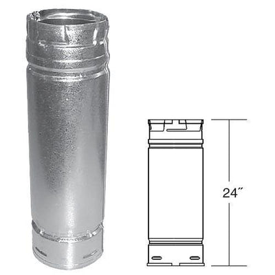 4" x 24" Straight Length Pipe Dura-Vent Pellet Vent Pro, 24" Straight Length Pipe, 4PVP-24 - Stove Parts 4 Less