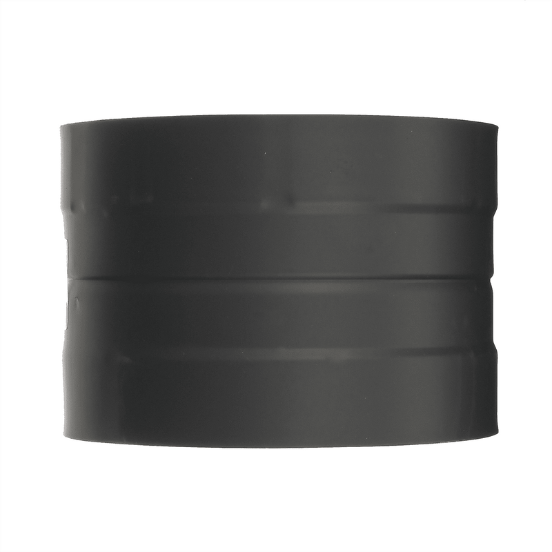 Simpson 6" Single Wall Black Double Skirted Stovetop Adapter, 6DBK-ADDB - Stove Parts 4 Less