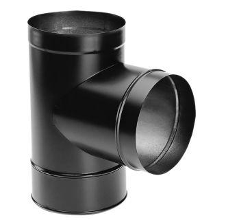 Duravent, 8" Single Wall, Black  T, Stove Pipe, 8DBK-T