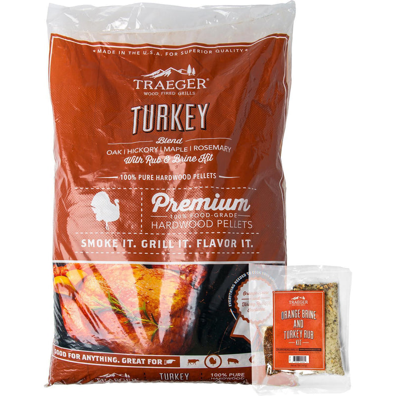 Traeger Grills Turkey 100% All-Natural Hardwood Pellets 20LB, 