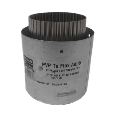 3" Female Flex Adapter Pellet Vent PRO Simpson/ Duravent #3PVP-ADFF - Stove Parts 4 Less